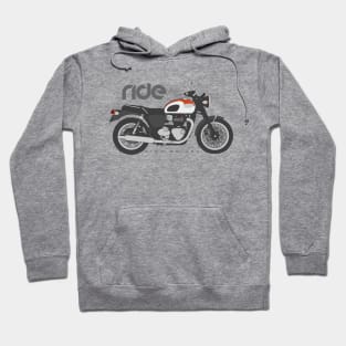 Ride 100 white red Hoodie